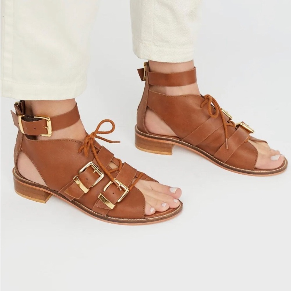 Free People Ocean Views Boot Tan Sandals